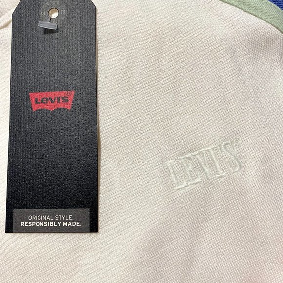 Levi's Colorblock Crewneck Sweatshirt Size X-Large - Picture 4 of 12